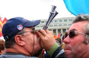 Protest sindical. Foto: Oana Pavelescu