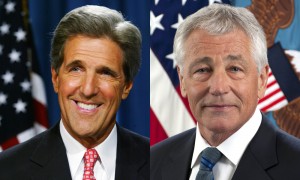 John Kerry si Chuck Hagel