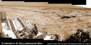 Curiosity inYellowknife Bay Foto: NASA