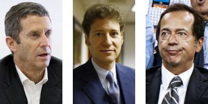 Beny Steinmetz, Thomas Kaplan și John Paulson, cei trei miliardari care se află in spatele companiei Gabriel Resources.