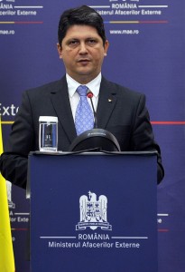 Titus Corlățean, ministrul român de externe. Foto: mae.ro