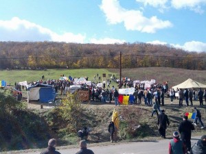 Protestul de la Pungesti. Foto: Asociatia Vira