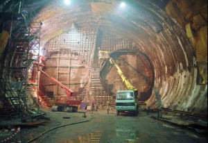 Tunelul Marmaray, în faza de construcție Foto: ugursamsa.com