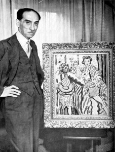 Paul Rosenberg, la New York, în 1941, cu un tablou de Matisse pe care a reușit să-l expedieze din Paris înainte de invazia naziștilor Foto: The New York Times